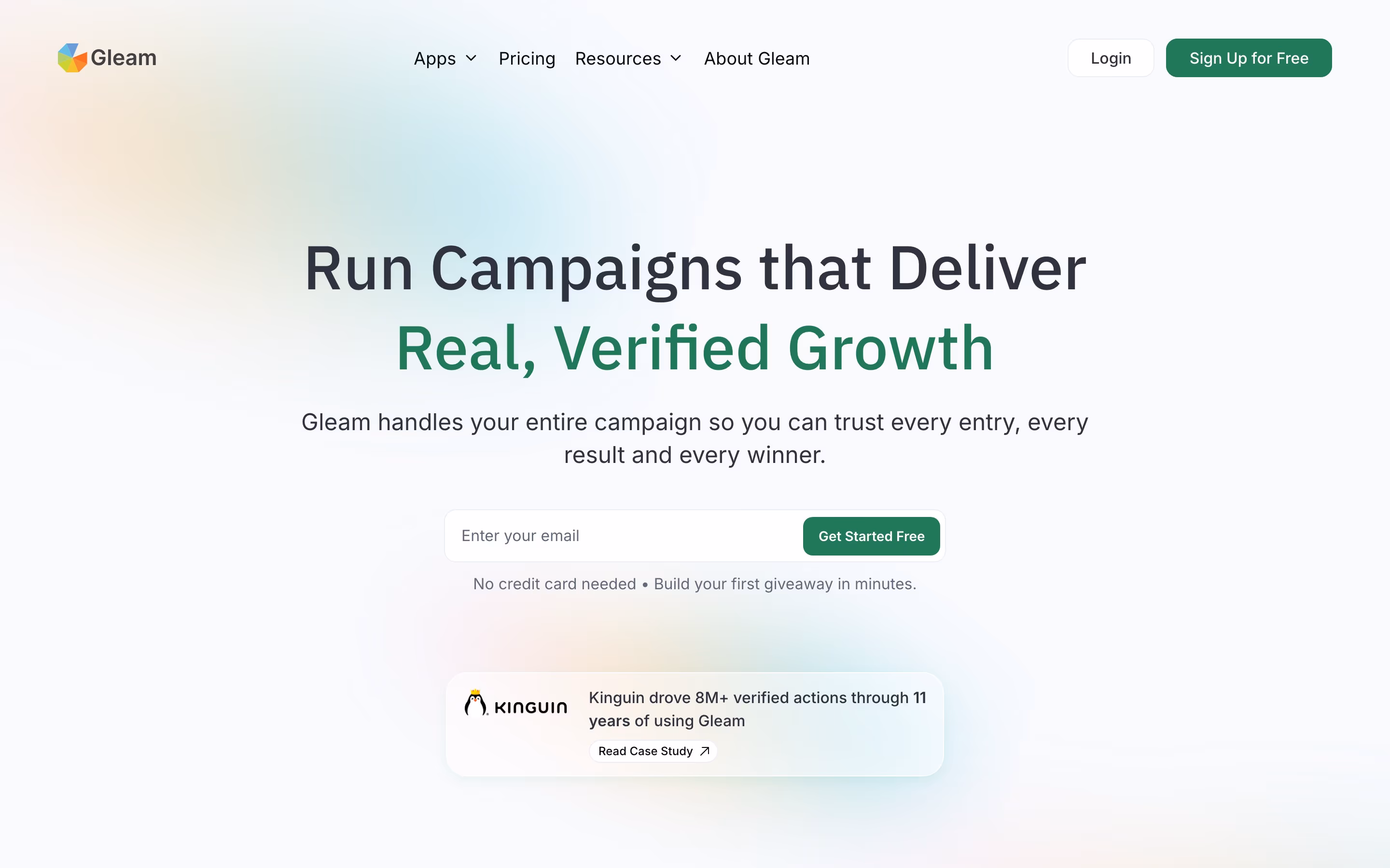 Gleam Heroes section design