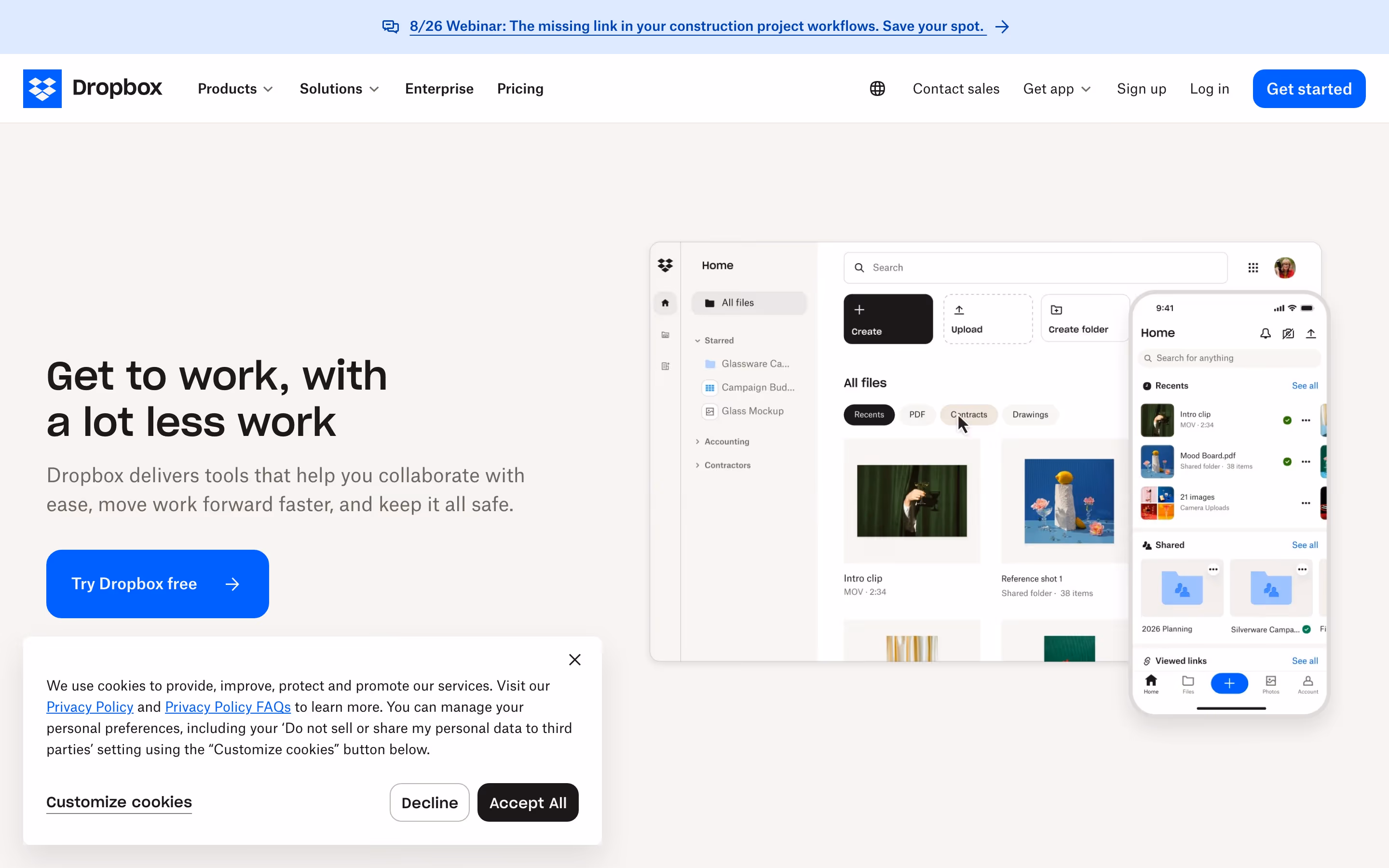 Dropbox Heroes section design