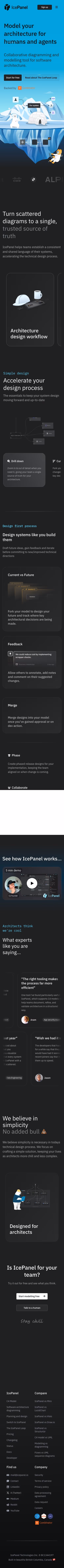 Icepanel mobile design — Developer Tools