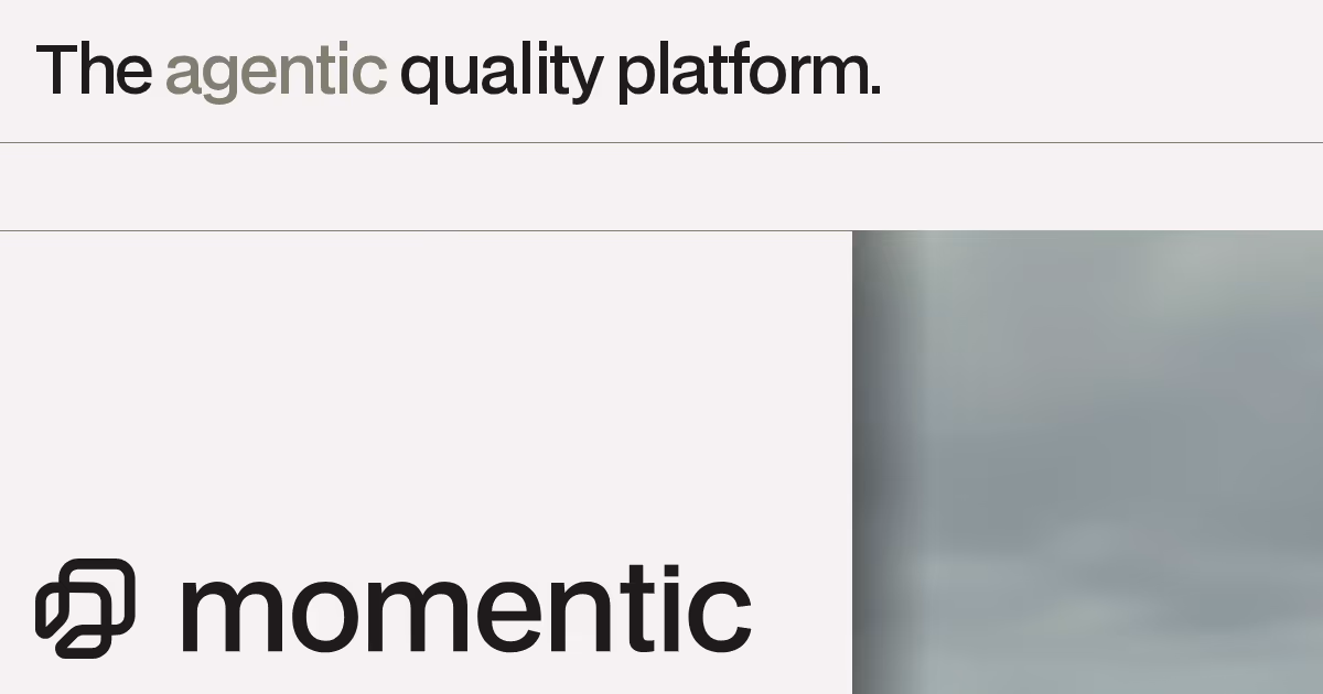 Momentic og image design — Developer Tools