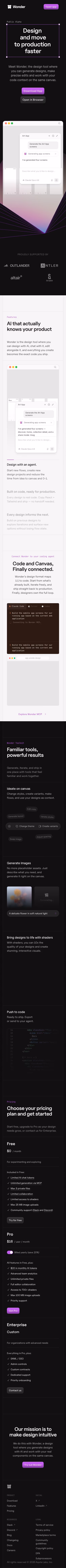 Wonder mobile design — Graphics & Design