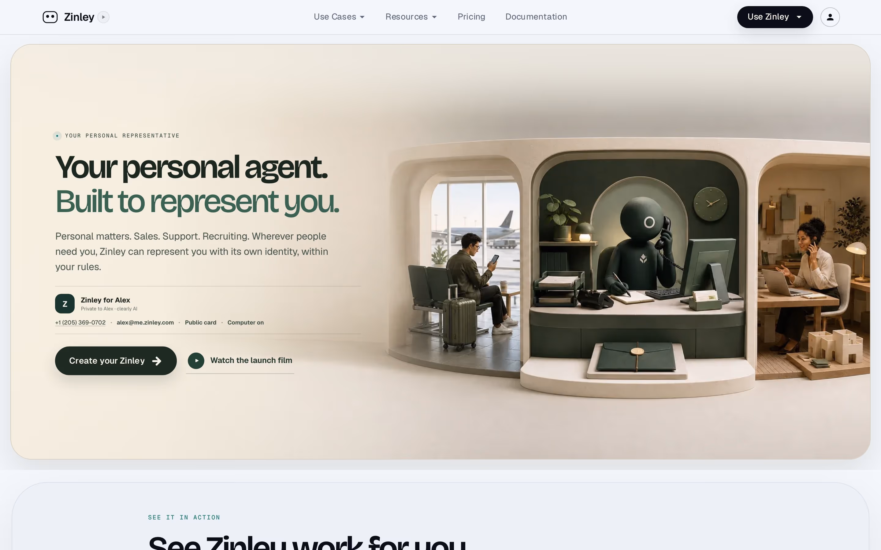 Zinley Heroes section design