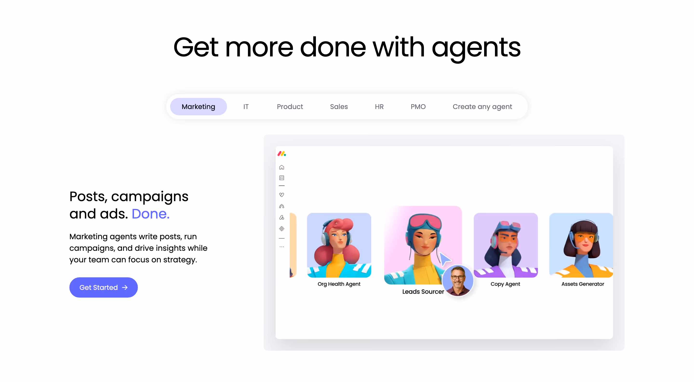 Monday feature design — Productivity