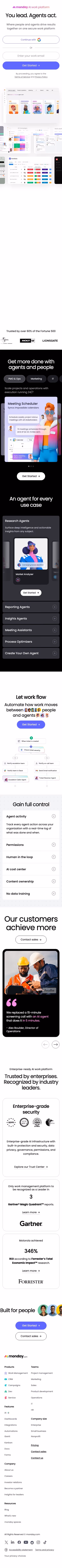 Monday mobile design — Productivity
