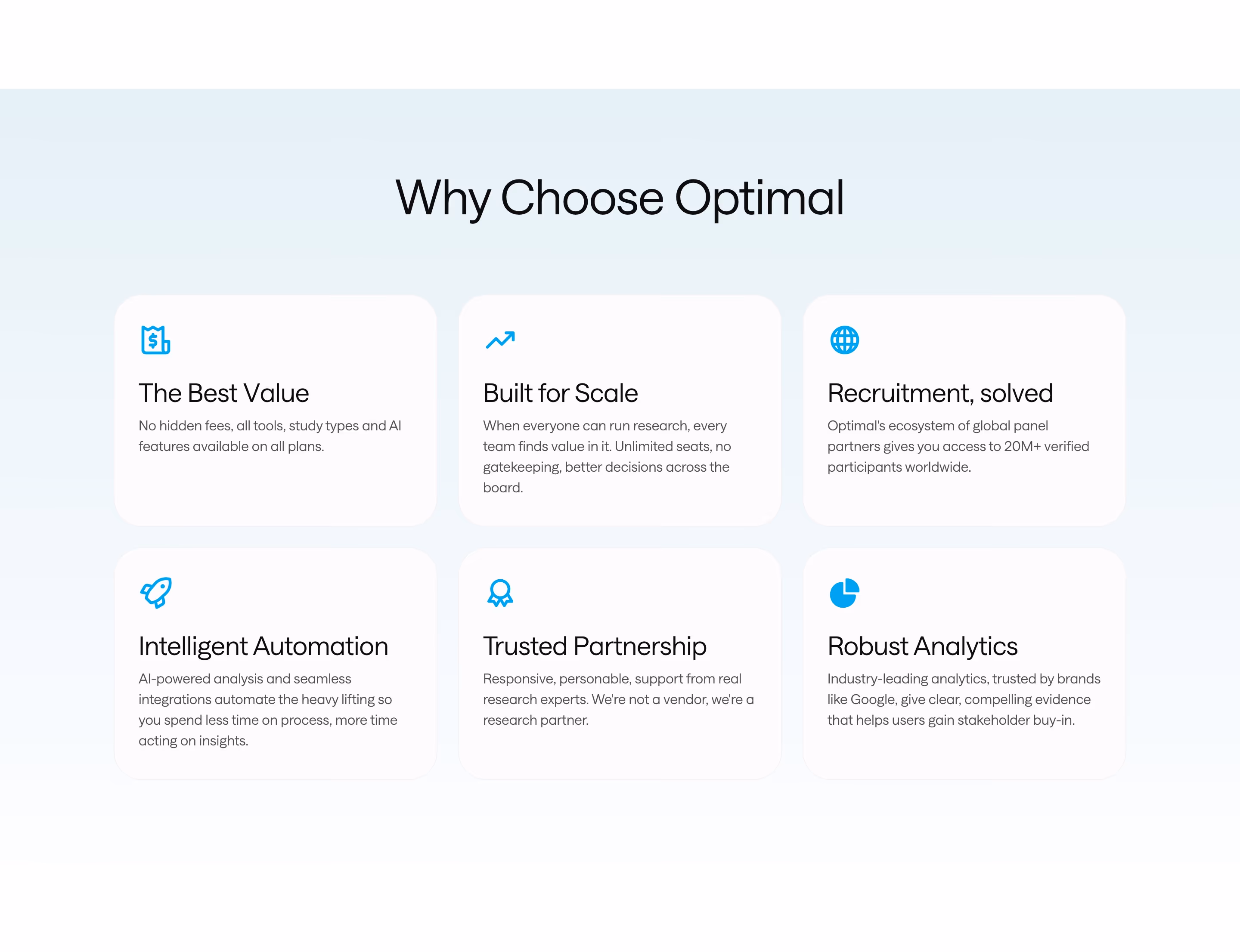 Optimalworkshop Features section design