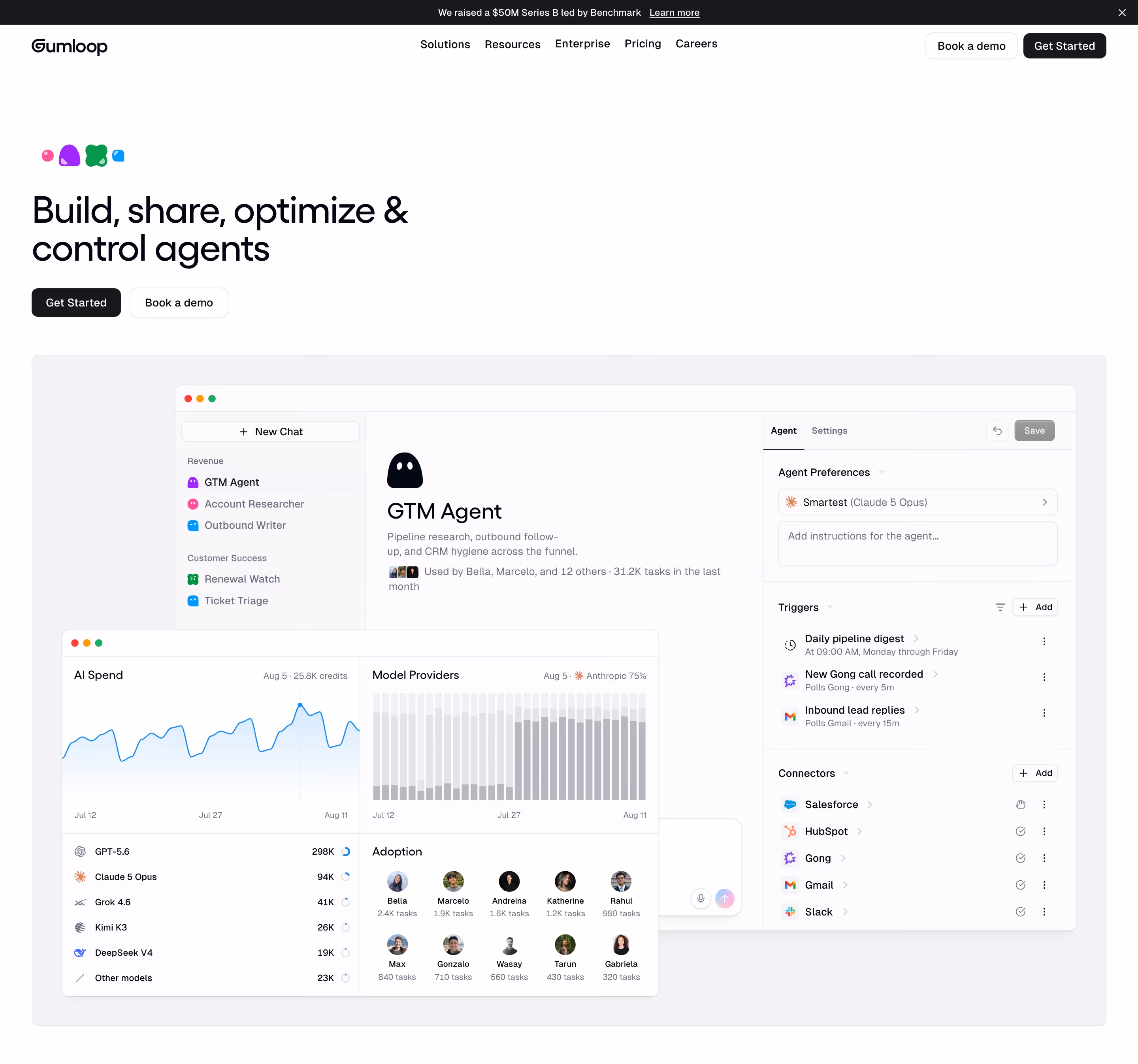 Gumloop hero design — Infrastructure