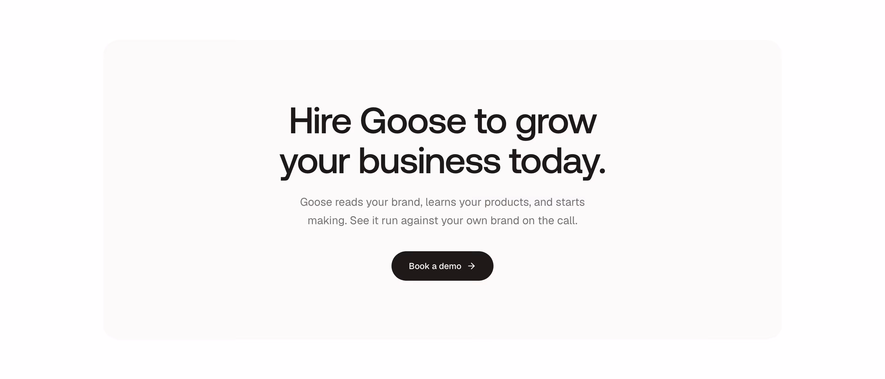 Gooseworks cta design — Marketing