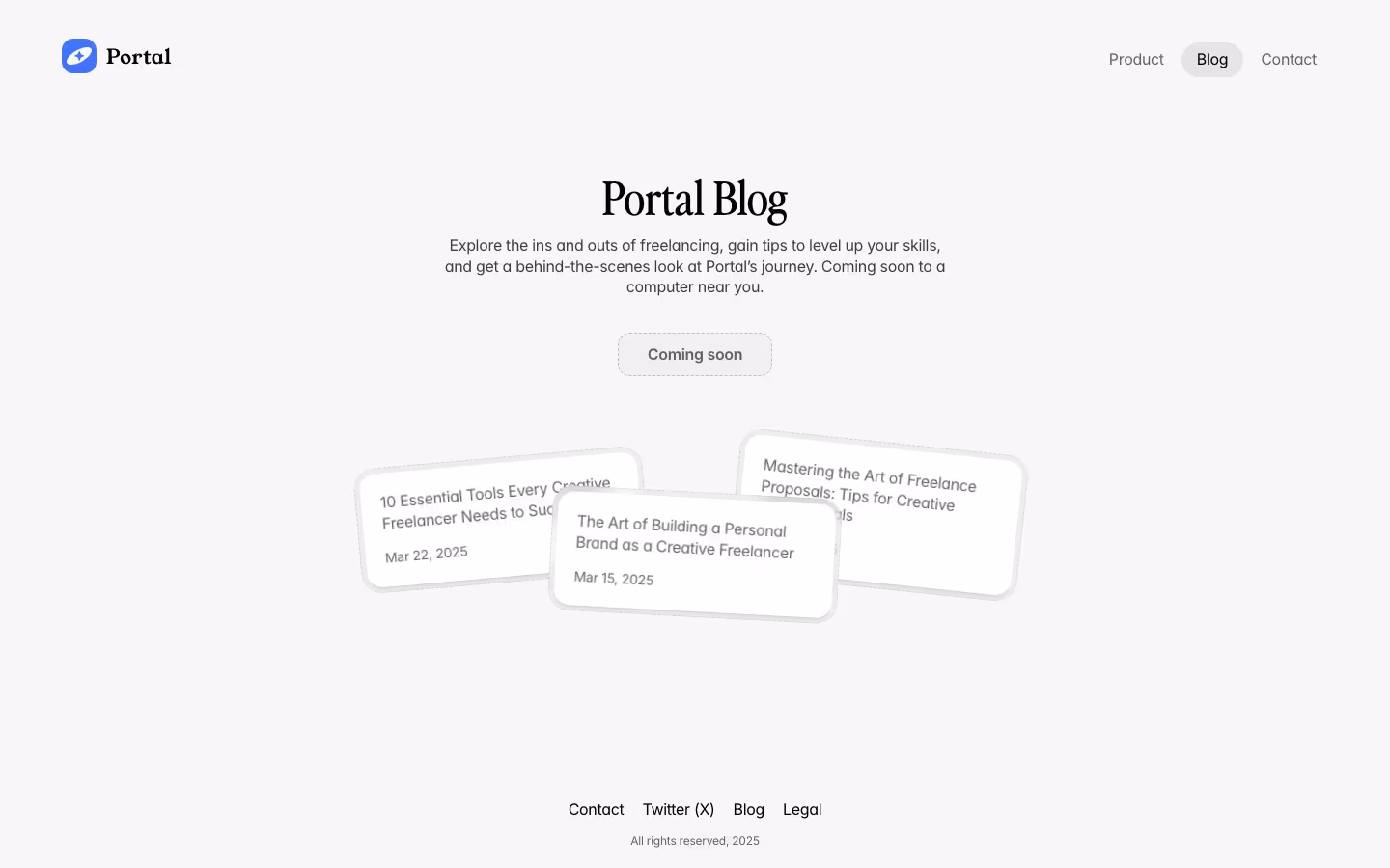 Useportal Blog pages section design