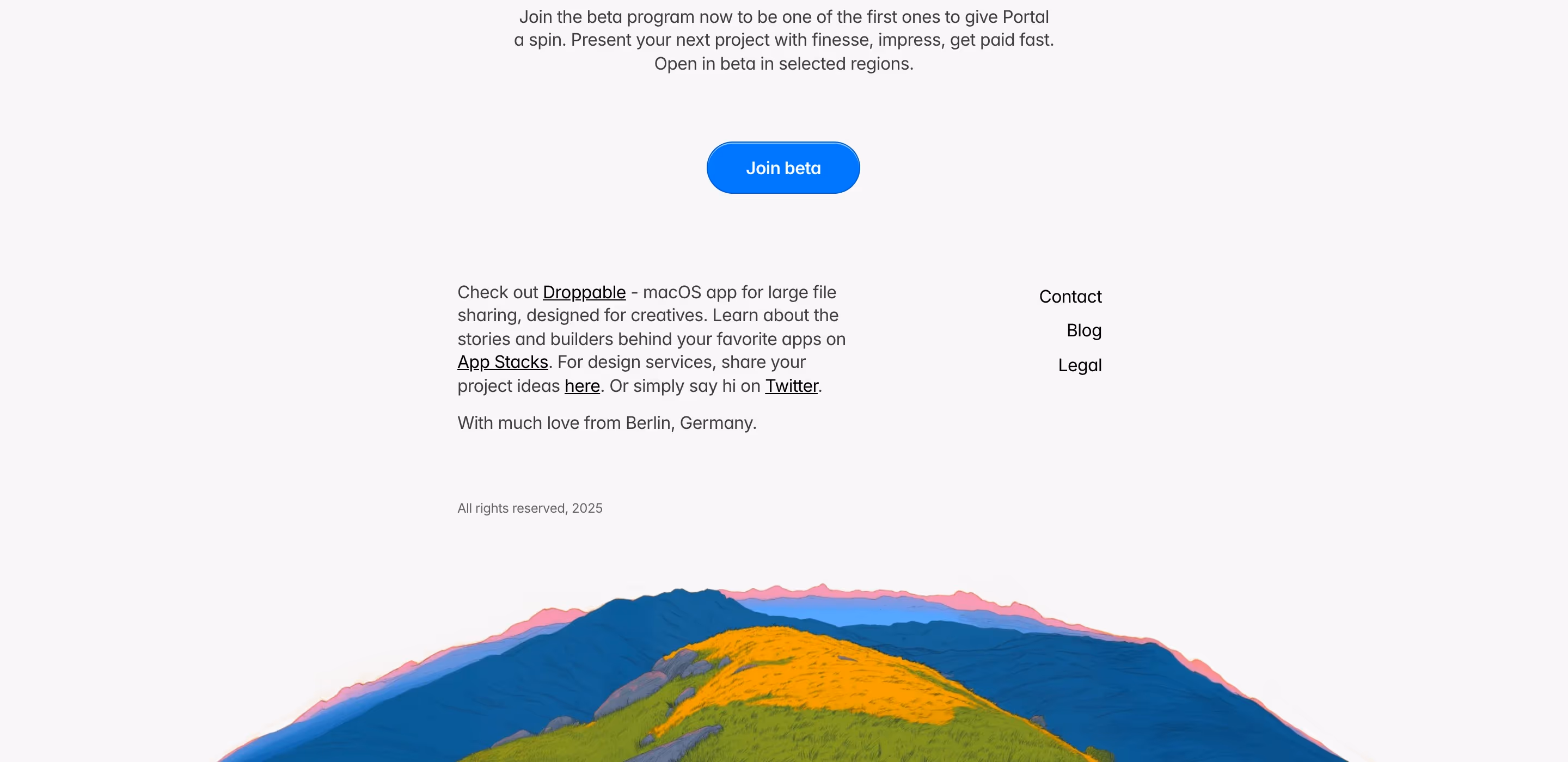 Useportal Footers section design