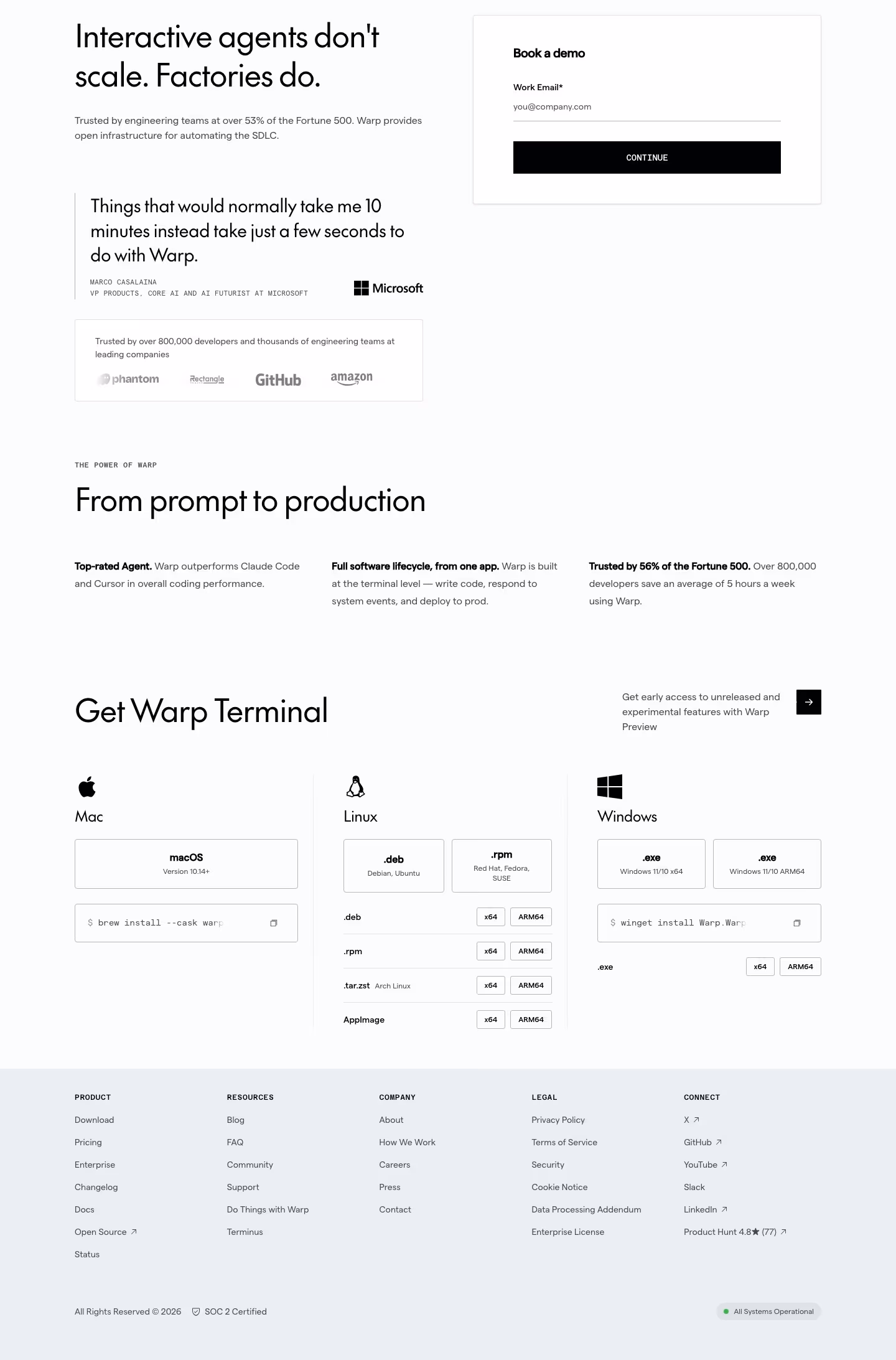 Warp contact — Developer Tools