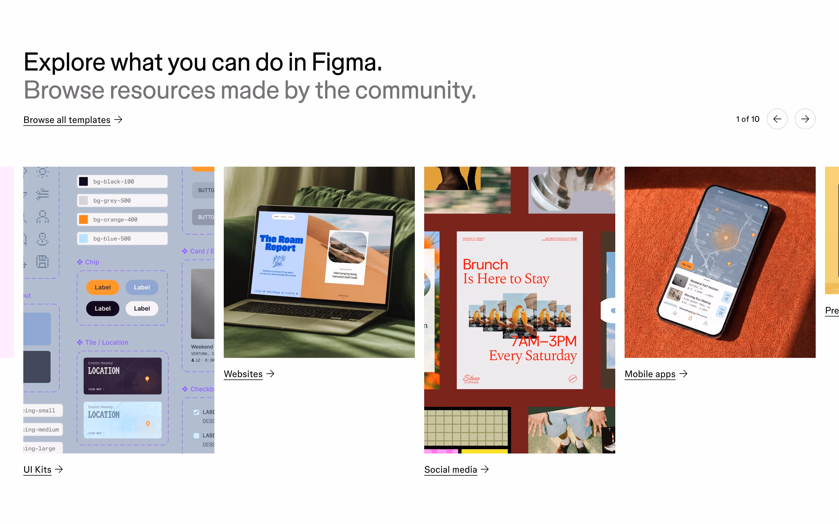 Figma Features section design