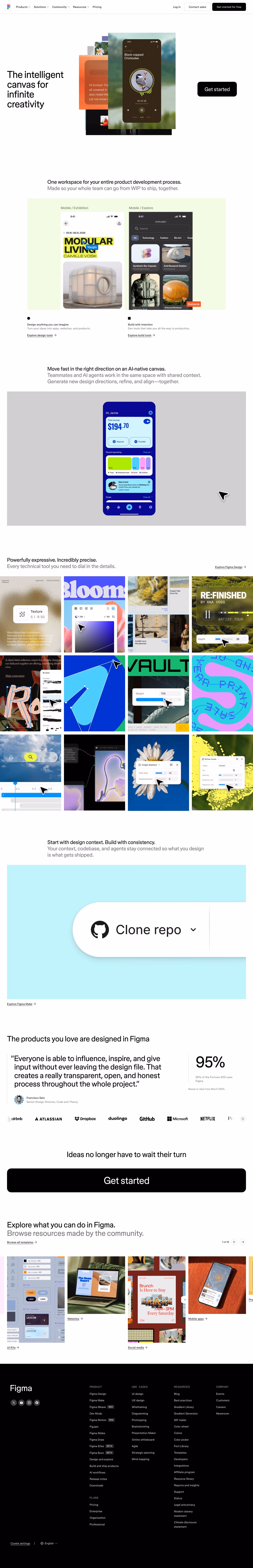 Figma landing page design — Graphics & Design