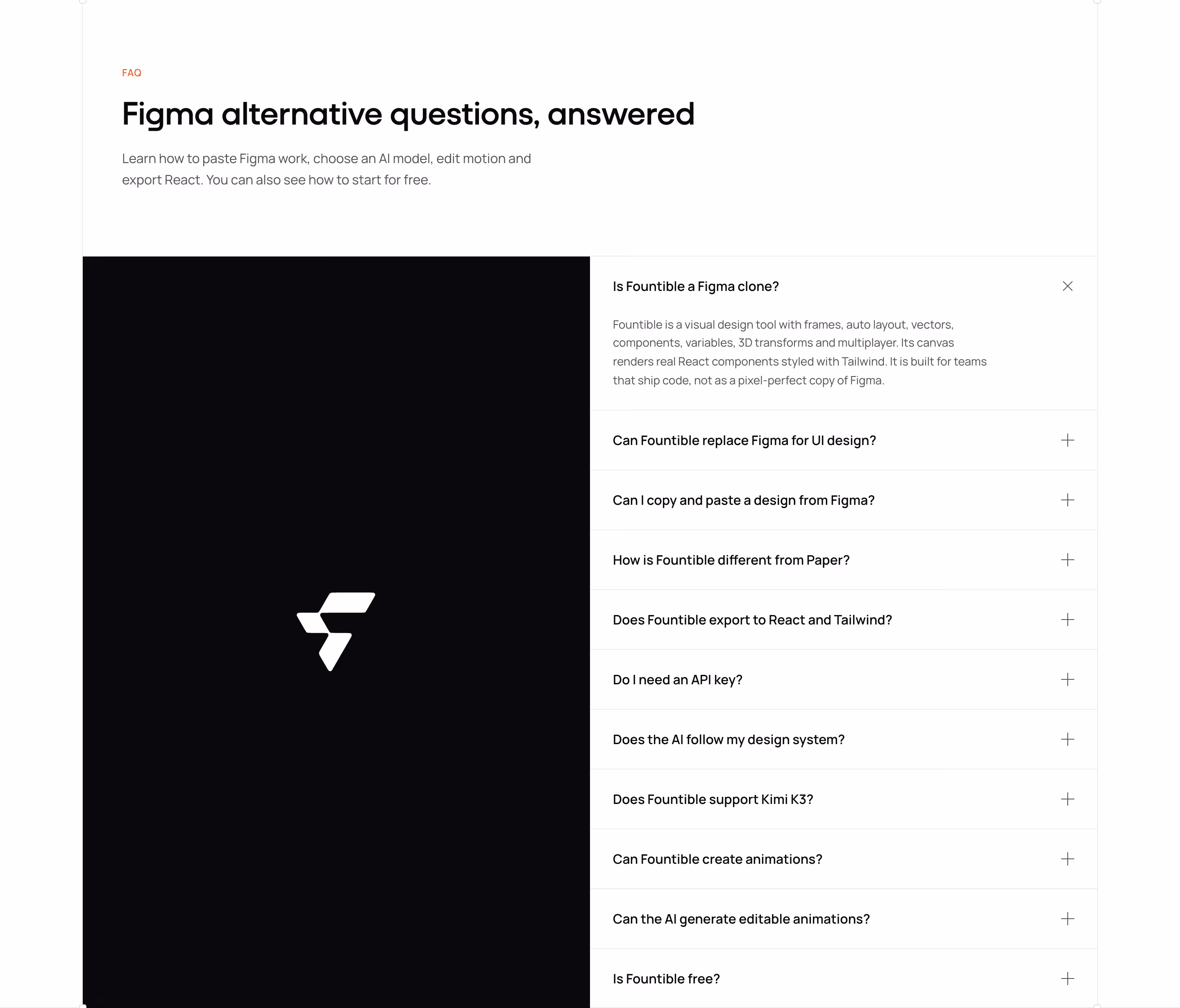 Fountible faq design — Graphics & Design