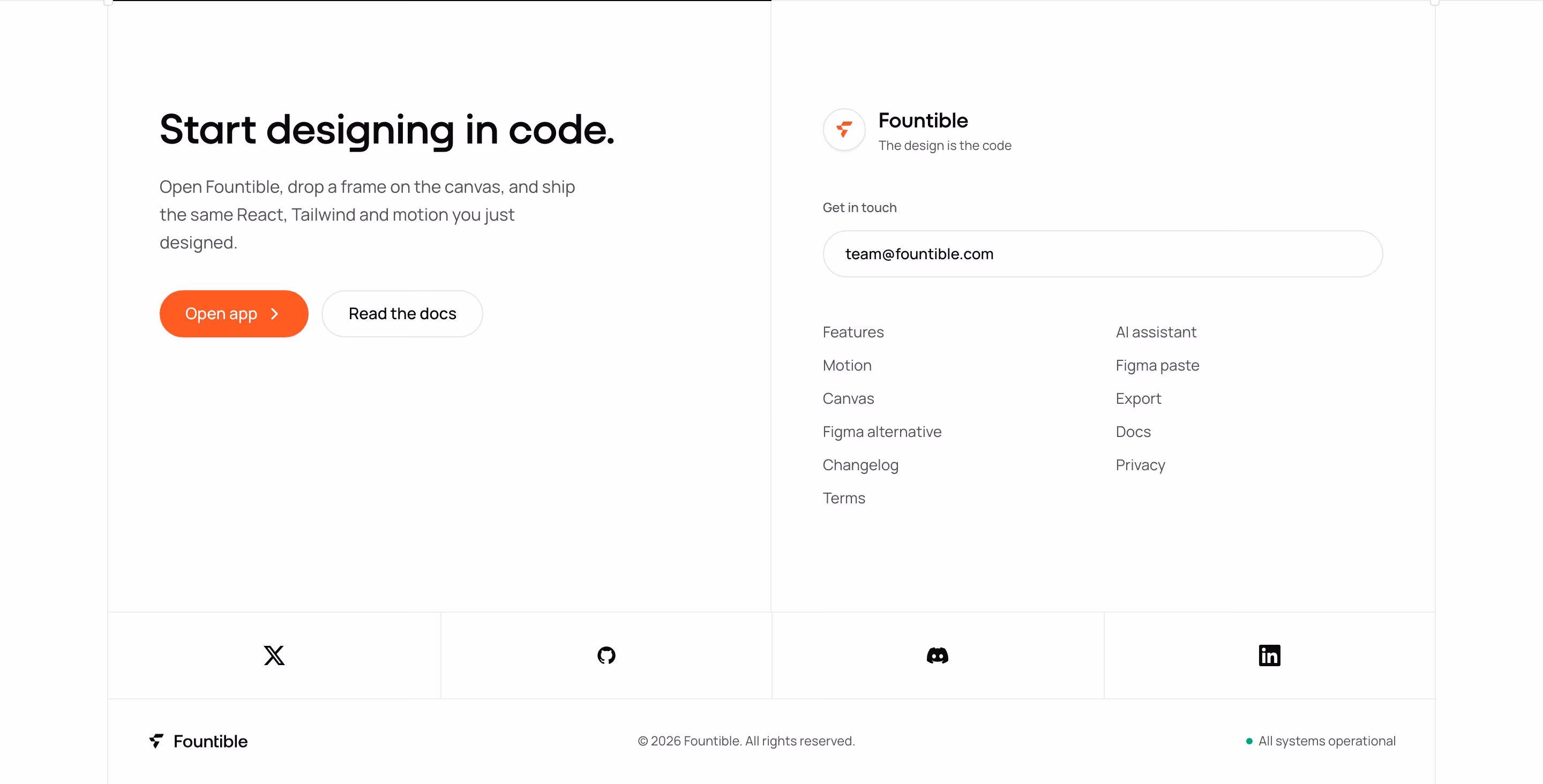 Fountible footer design — Graphics & Design