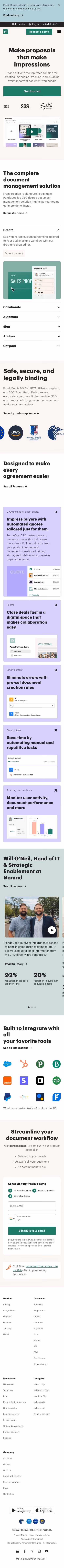 Pandadoc mobile design — Other