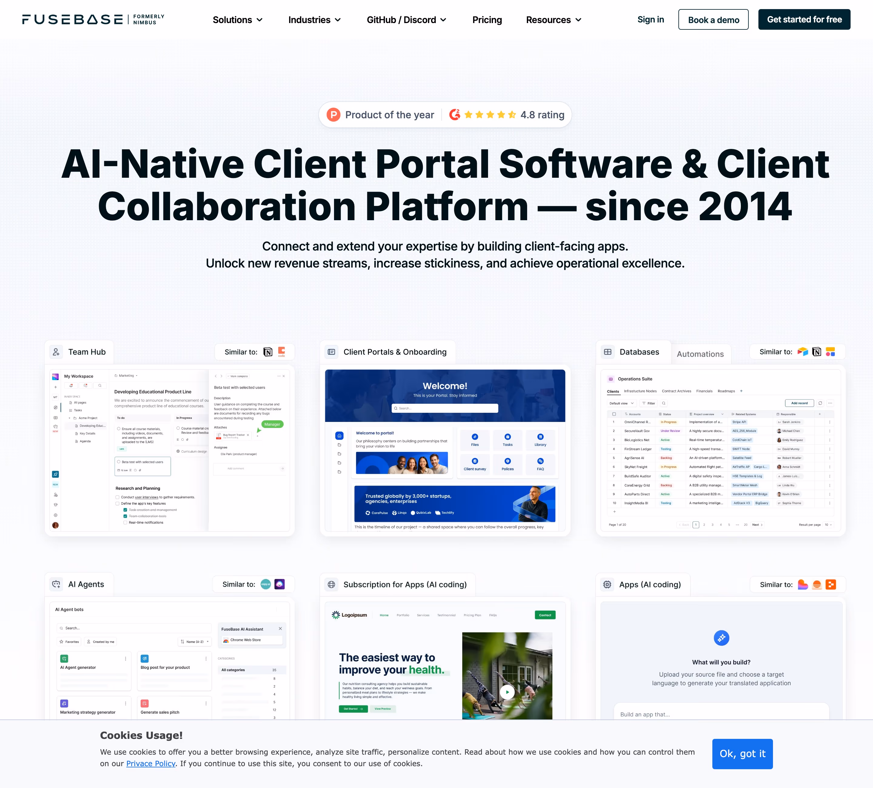 Nimbusweb hero design — Productivity