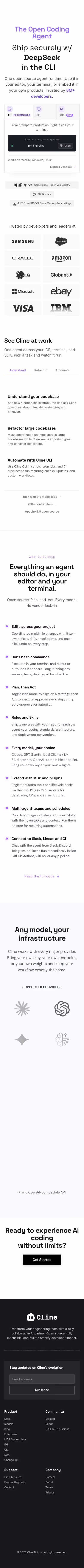 Cline mobile design — Developer Tools