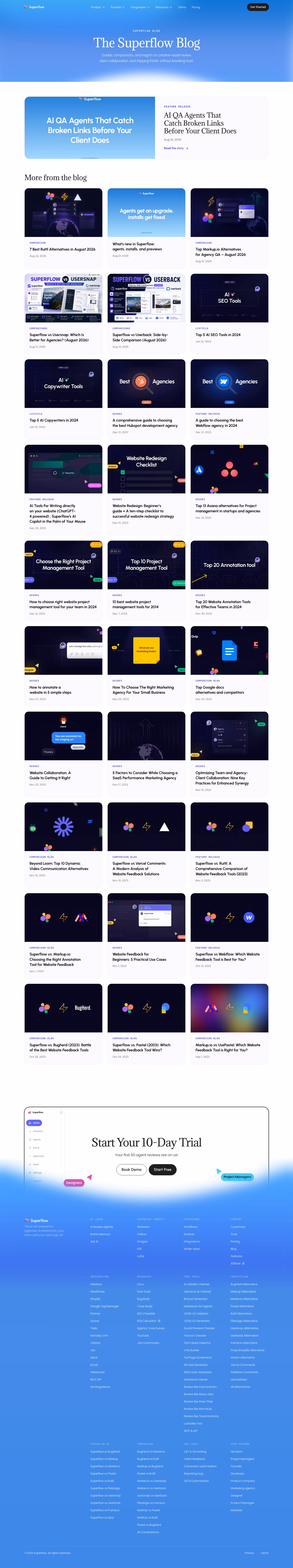 Usesuperflow blog page design — Developer Tools