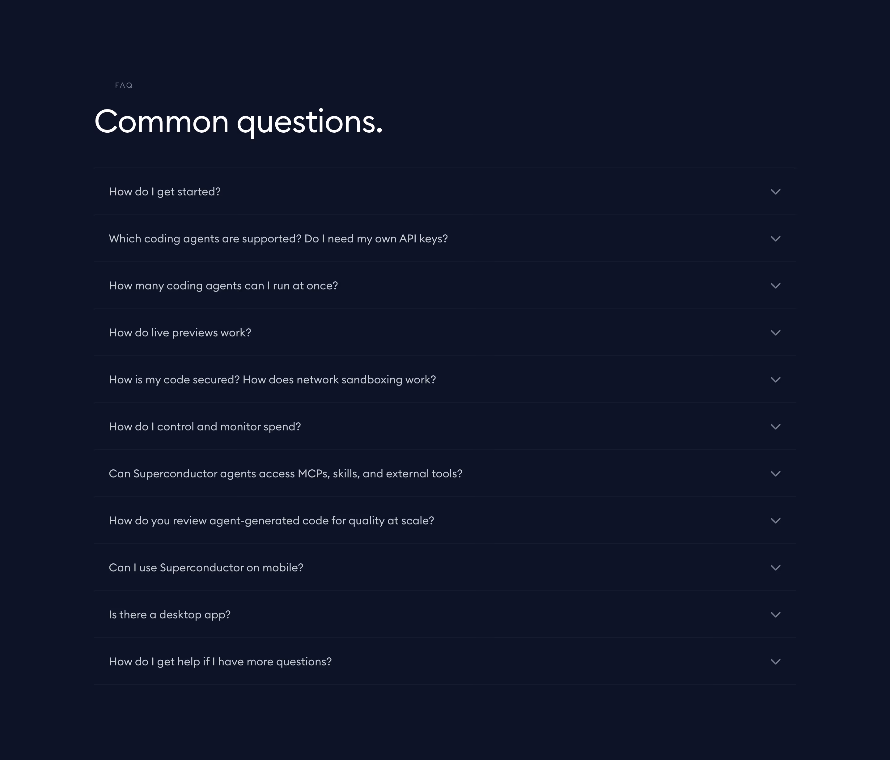 Superconductor faq design — Developer Tools