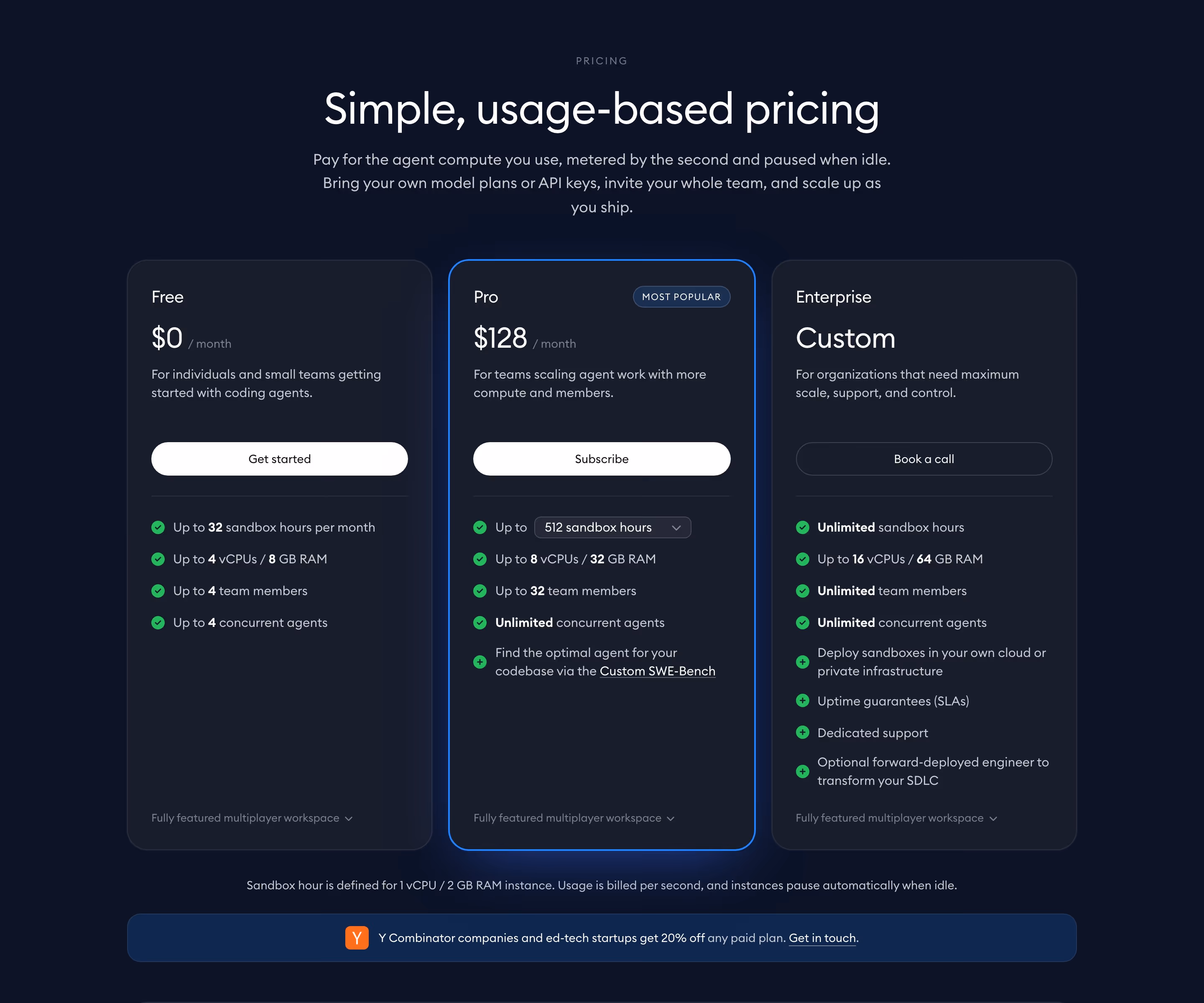 Superconductor Pricing section design