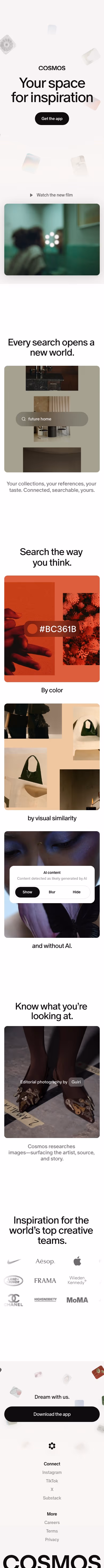 Cosmos mobile design — Graphics & Design