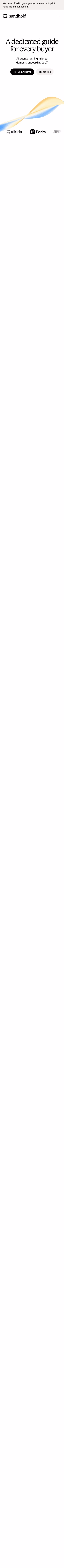 Handhold mobile design — Sales & Support