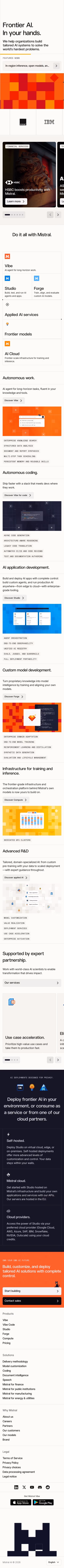 Mistral mobile design — AI