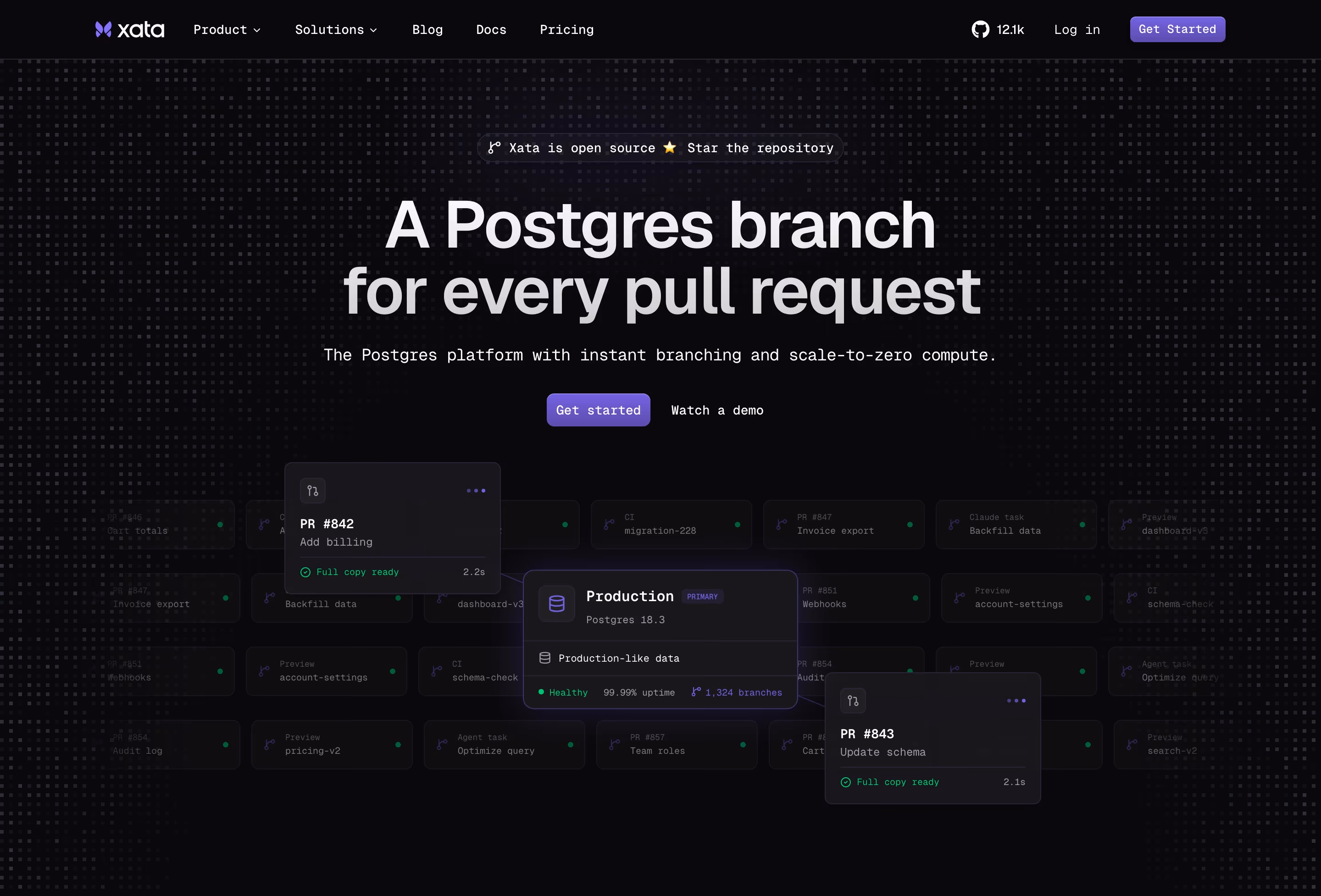 Xata Heroes section design