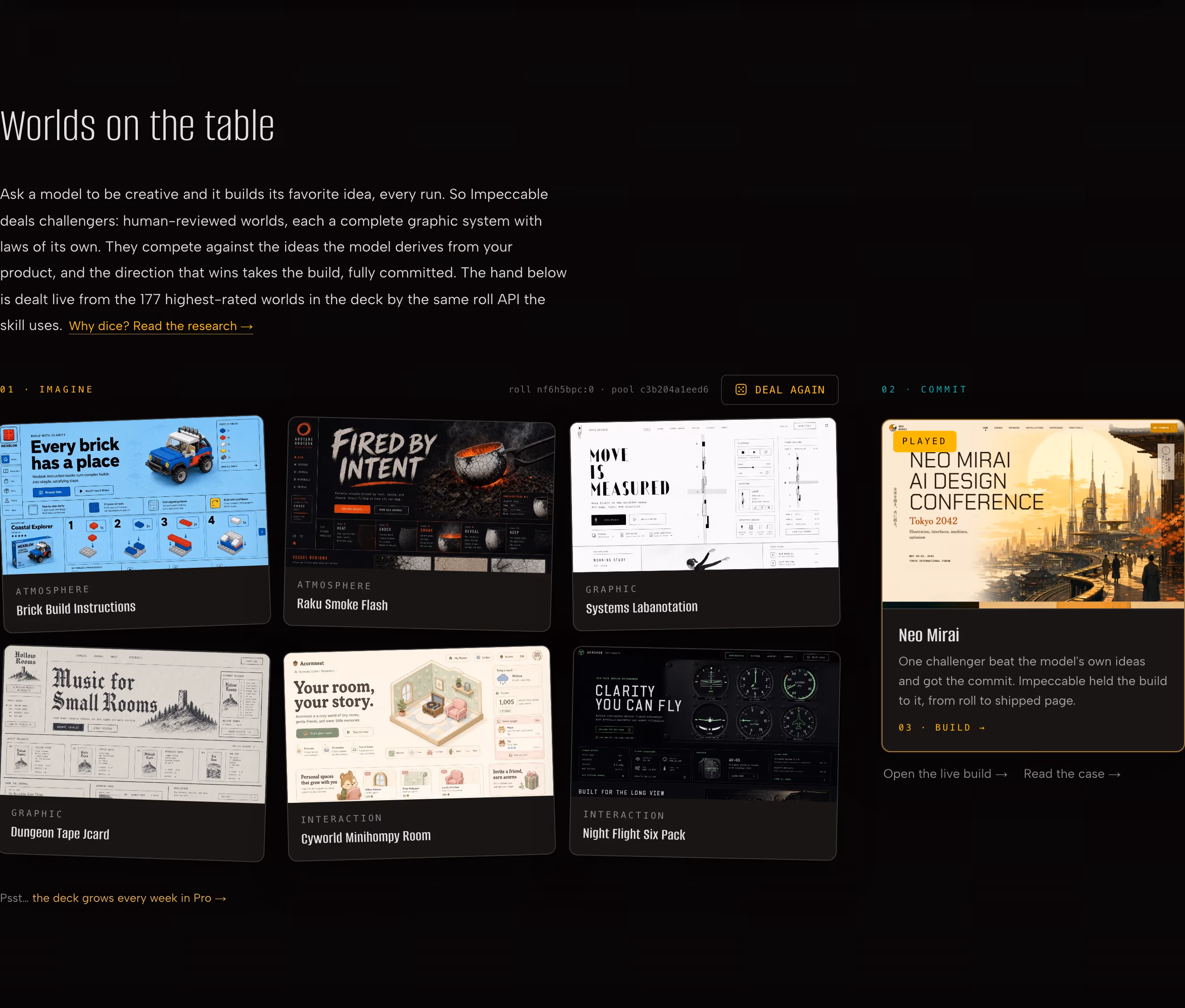 Impeccable Features section design