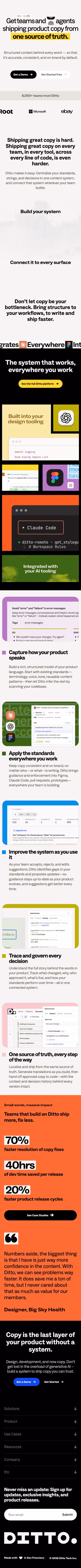 Dittowords mobile design — Productivity