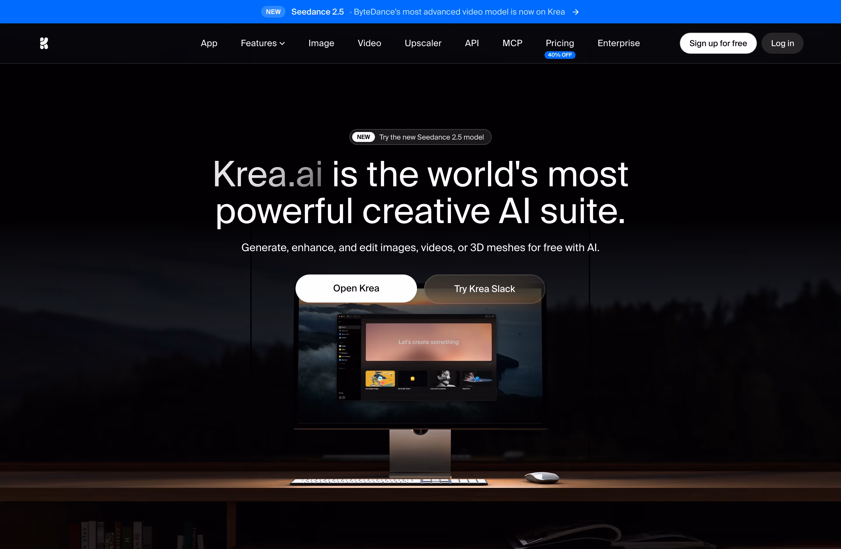 Krea hero — AI