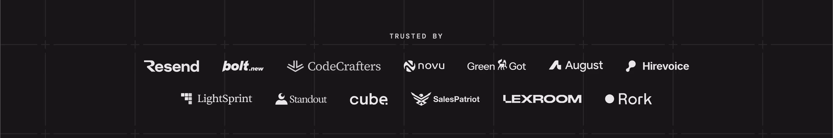 Tester logo cloud design — Developer Tools