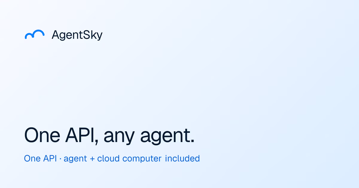 Agentsky og image design — Developer Tools