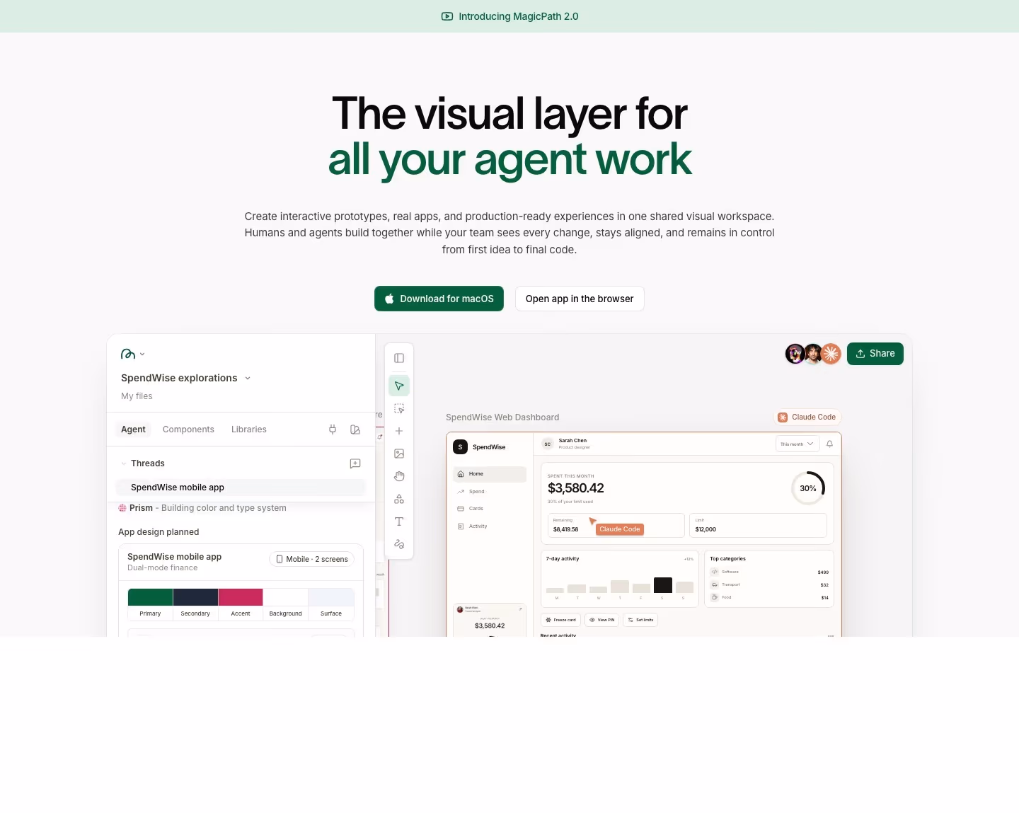 Magicpath landing page design — Graphics & Design