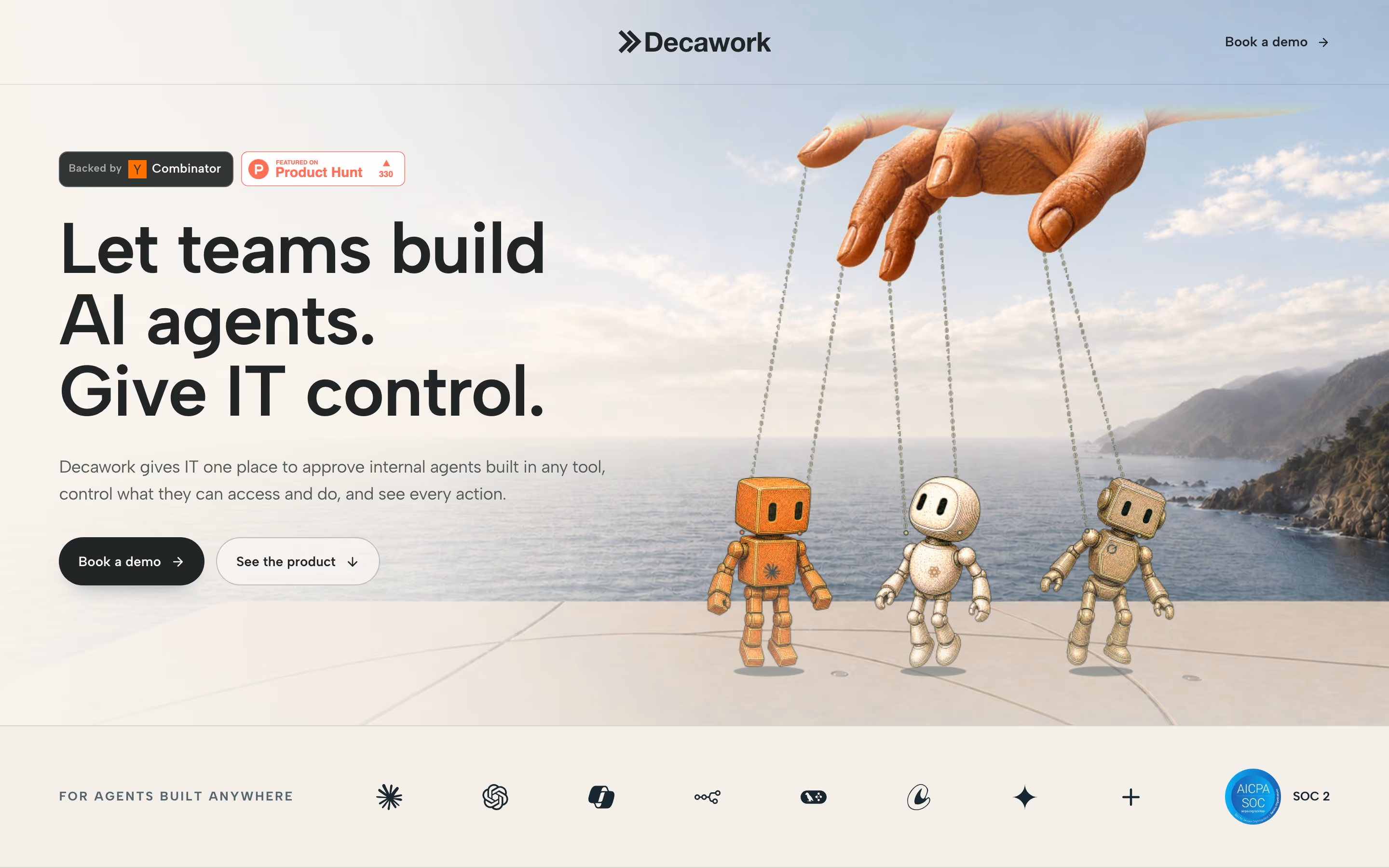 Decawork hero design — Productivity