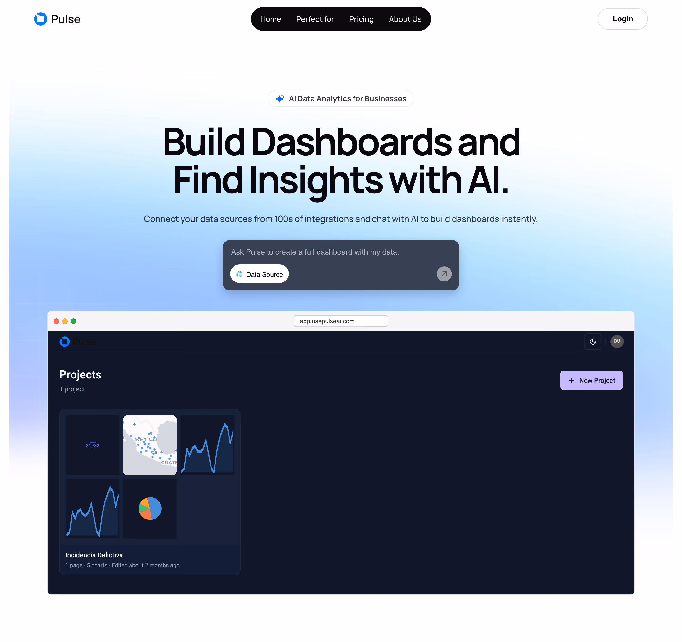 Usepulseai hero design — Analytics