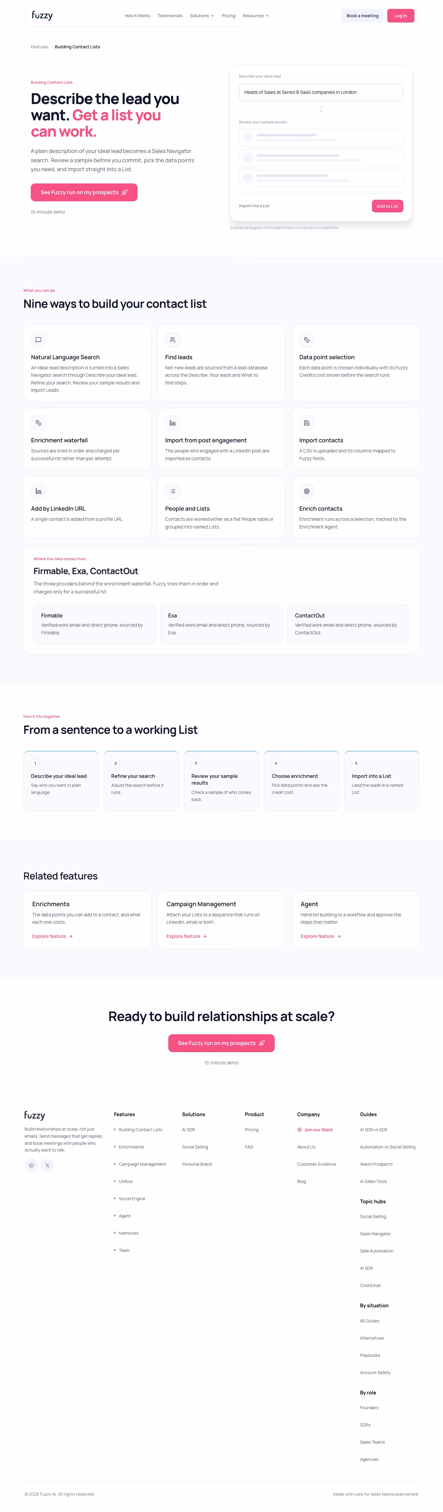 Getfuzzy contact us design — Sales & Support