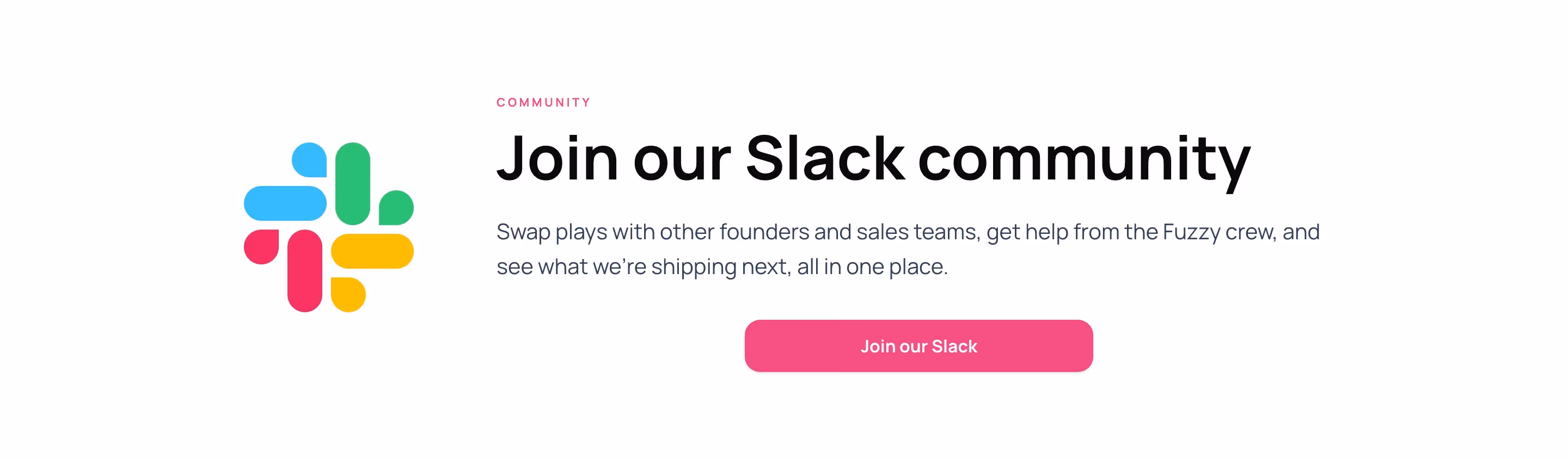Getfuzzy cta design — Sales & Support