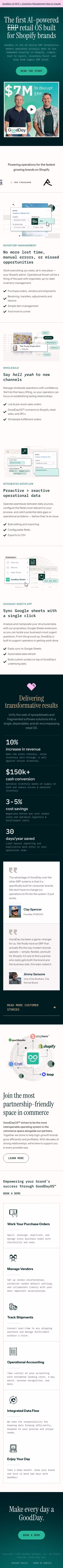 Gooddaysoftware mobile design — E-commerce