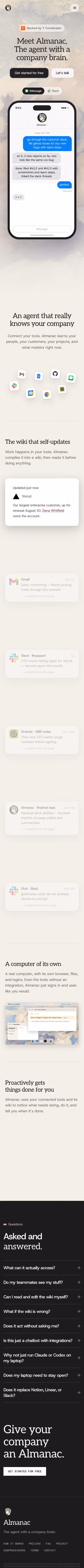 Usealmanac mobile design — Productivity