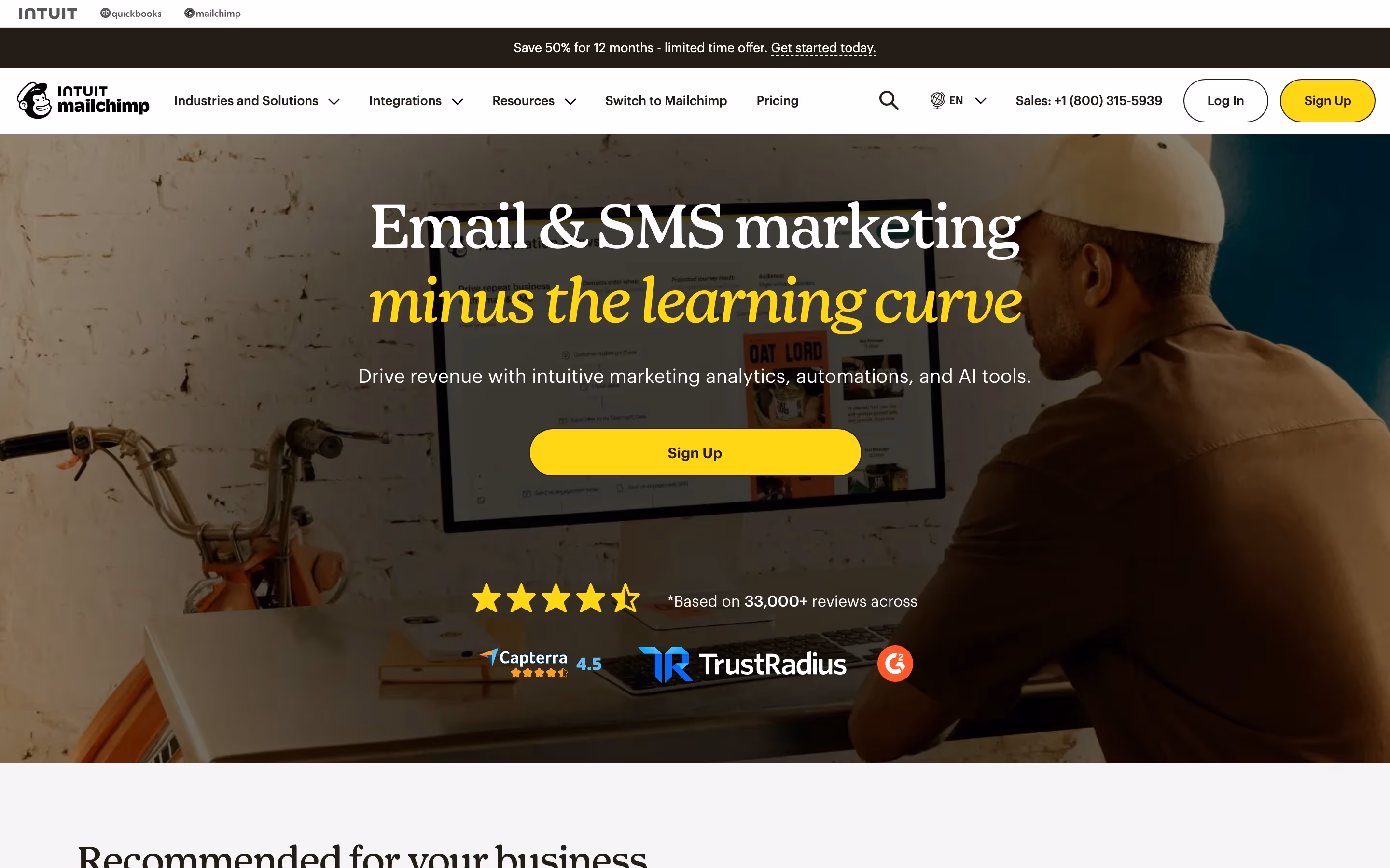 Mailchimp Heroes section design