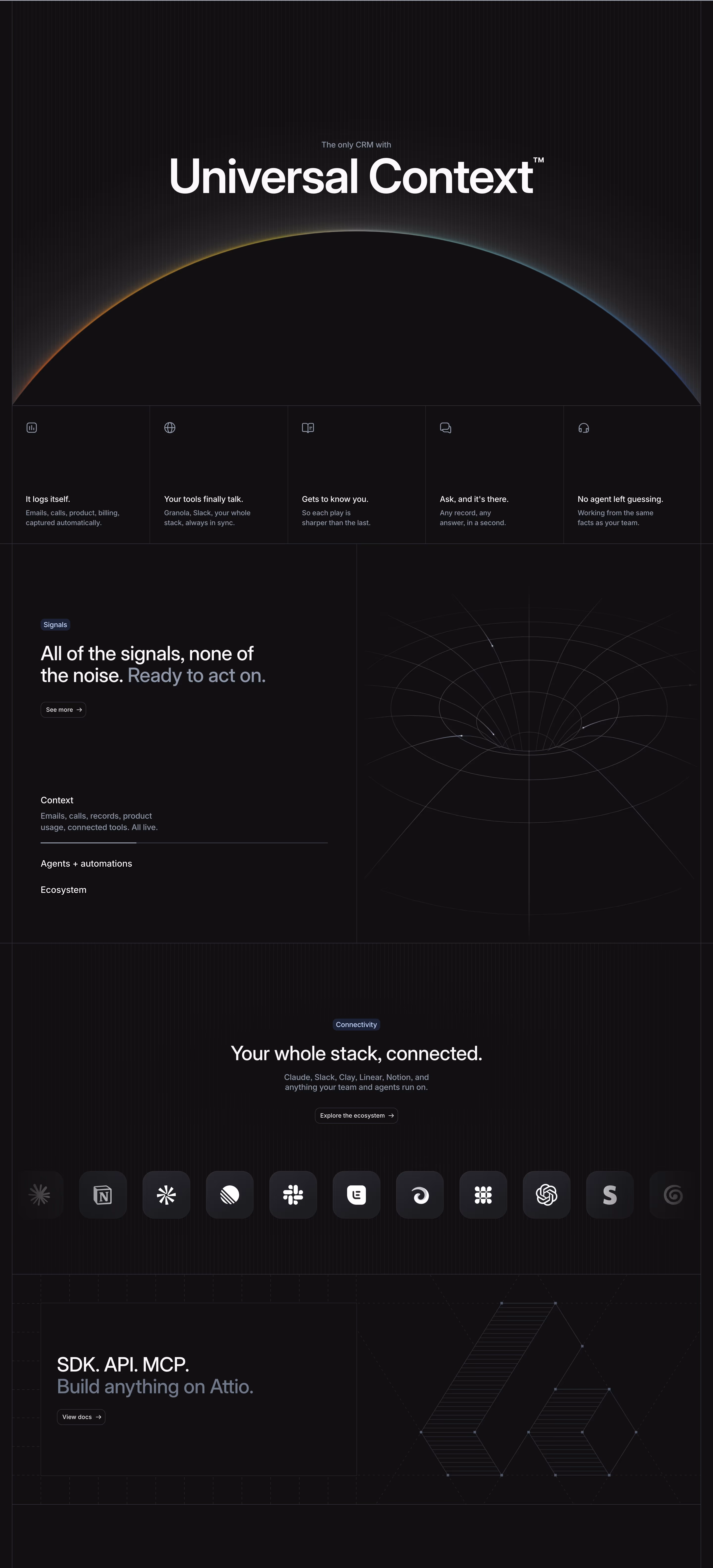 Attio feature design — Sales & Support