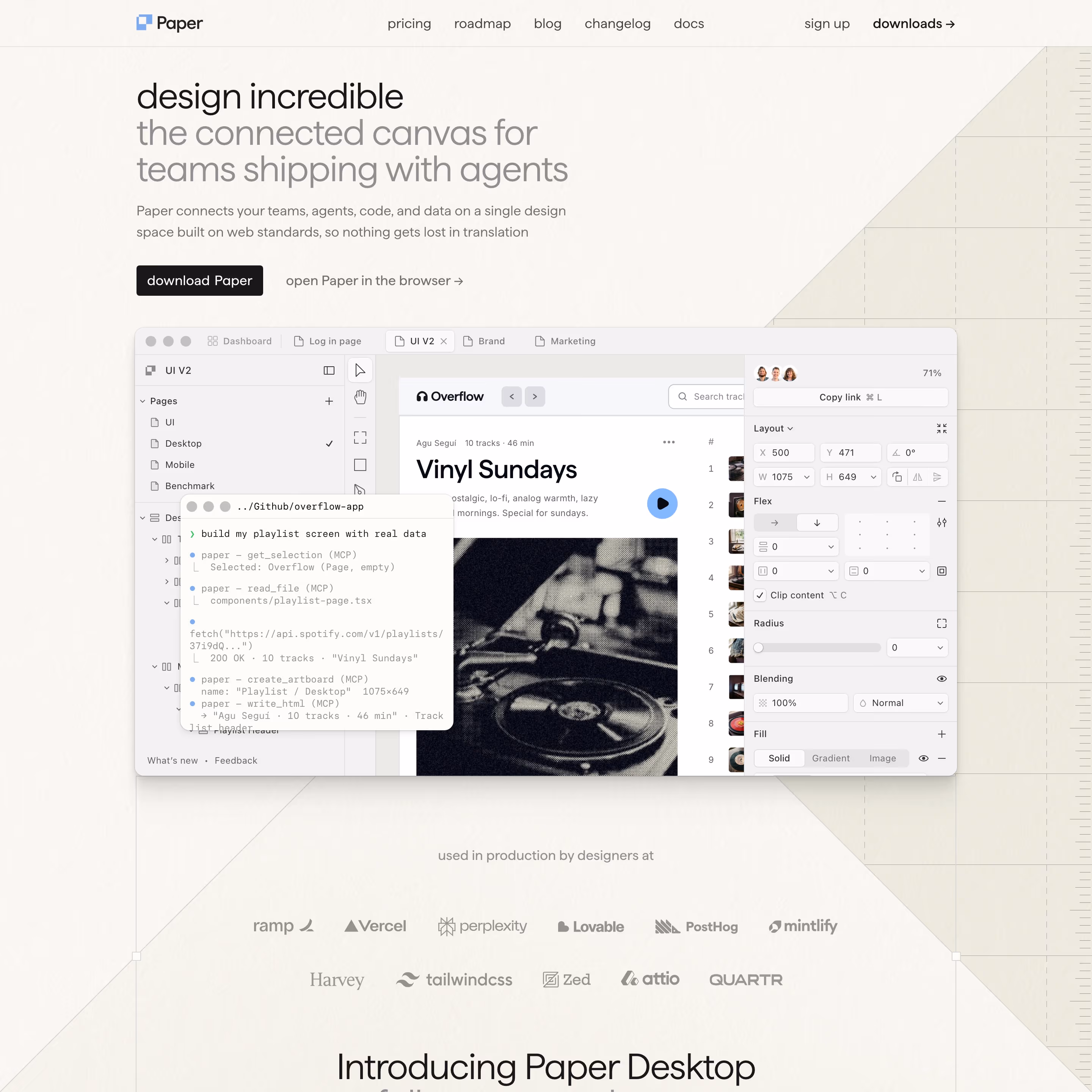 Paper Heroes section design