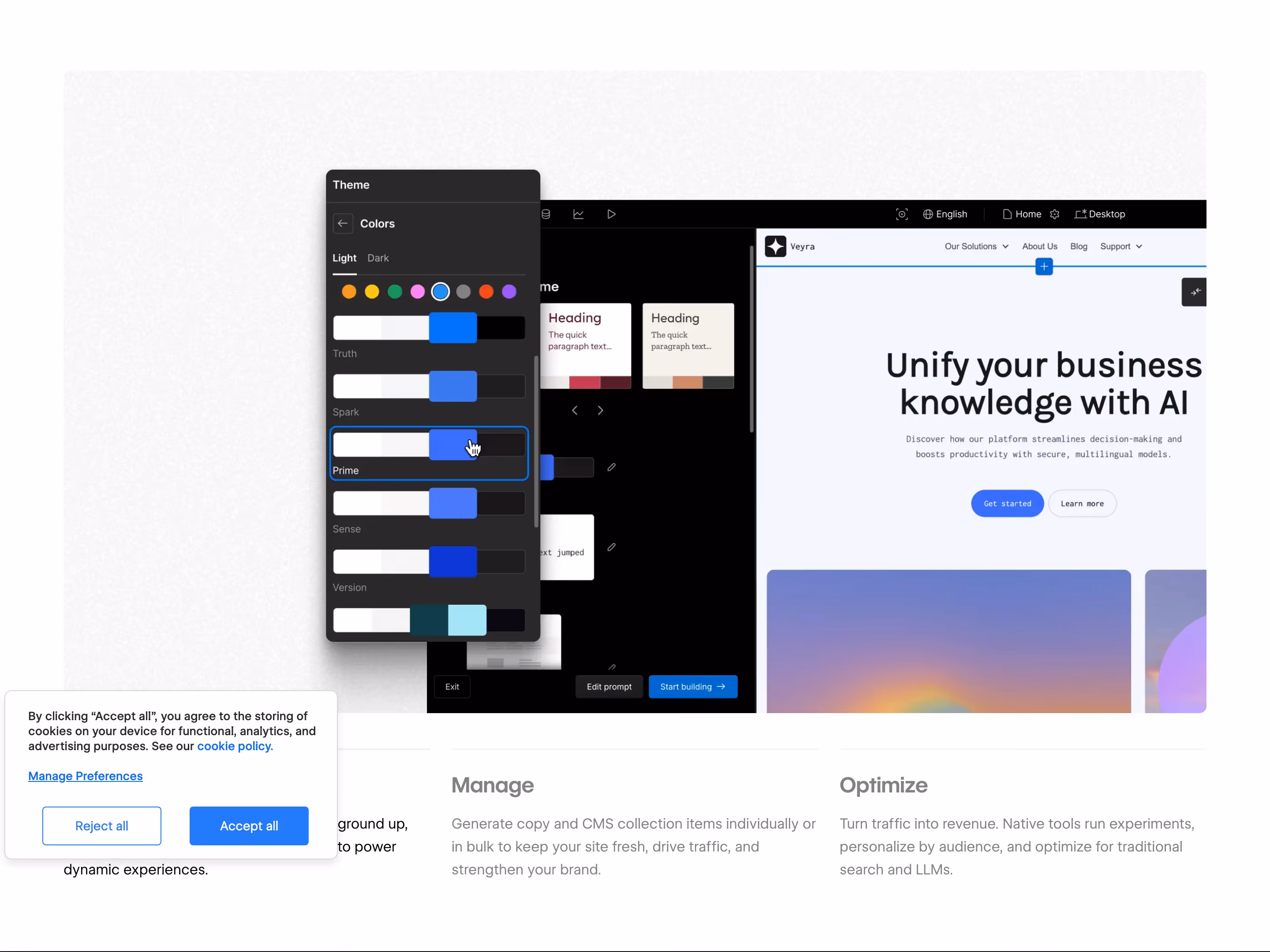 Webflow Features section design