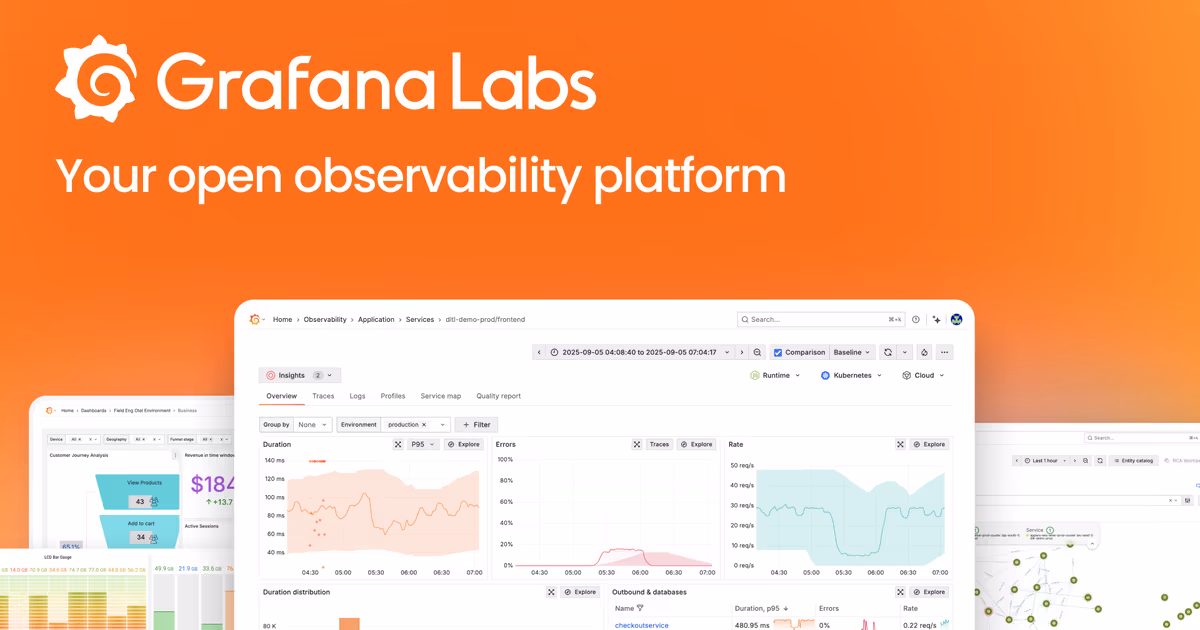 Grafana og image design — Infrastructure