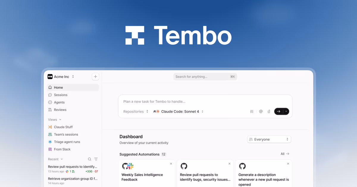 Tembo og image design — Developer Tools