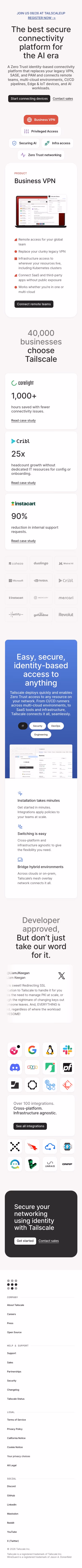 Tailscale mobile — Infrastructure