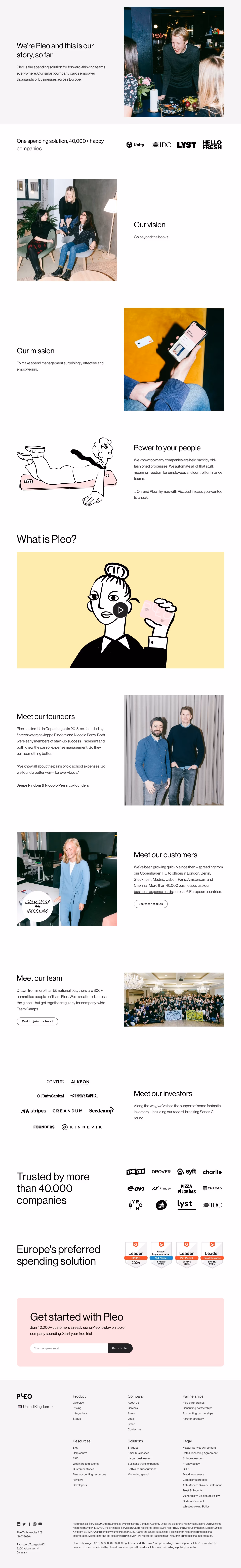 Pleo about-us — Finance