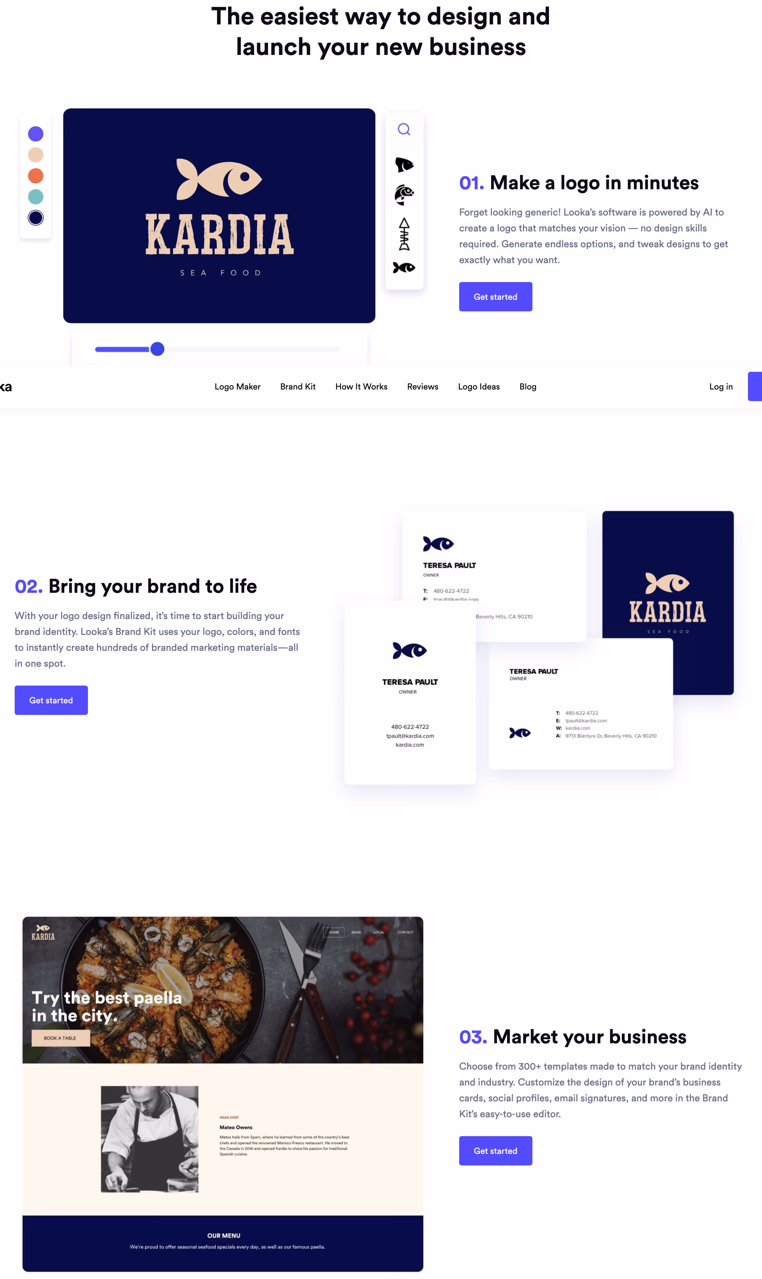 Looka feature design — Graphics & Design