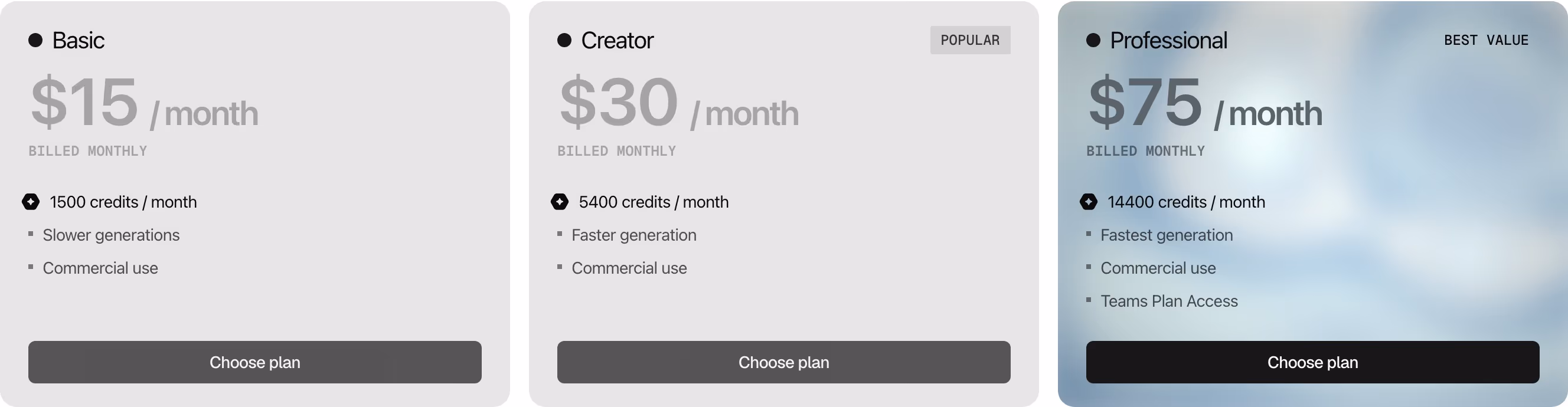 Hedra pricing design — Graphics & Design